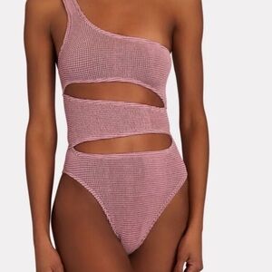 Bondeye one piece lurex rose